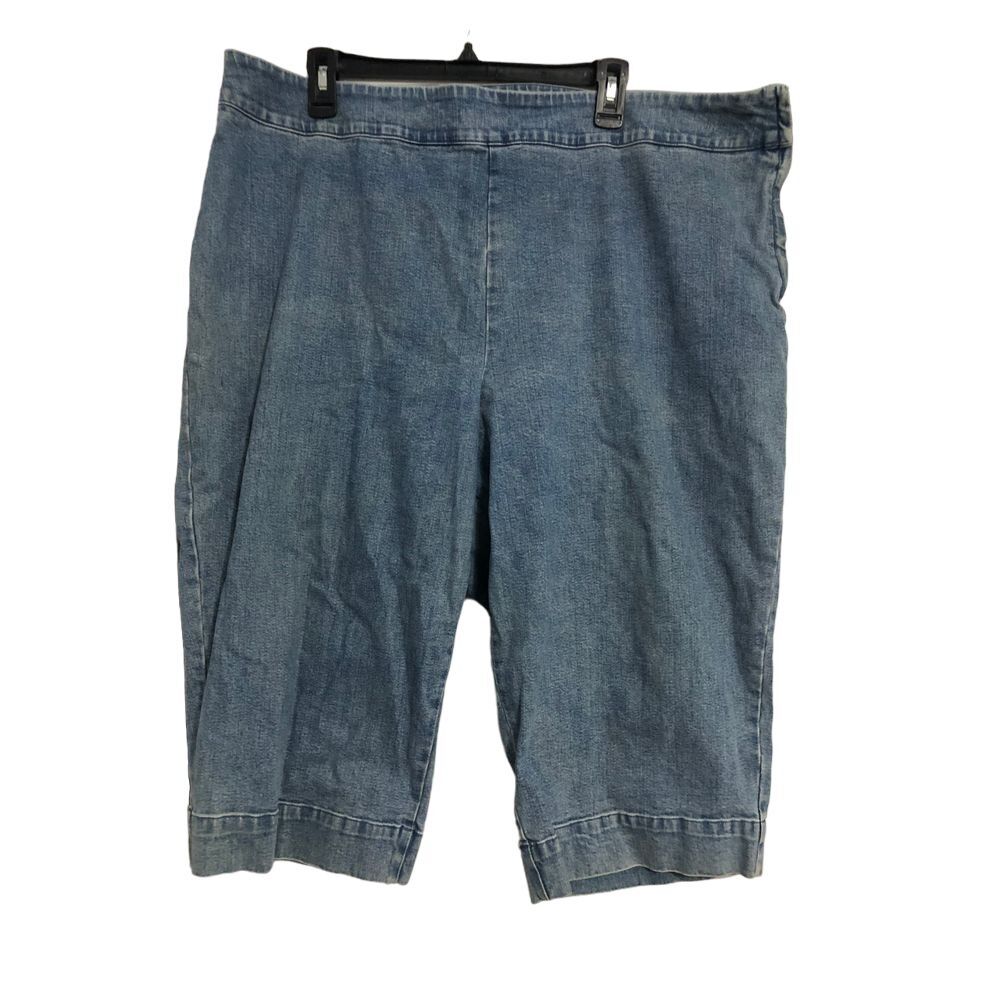 Lauren Ralph Lauren Jeans Co‎ women's plus size 22W capris denim side zipper